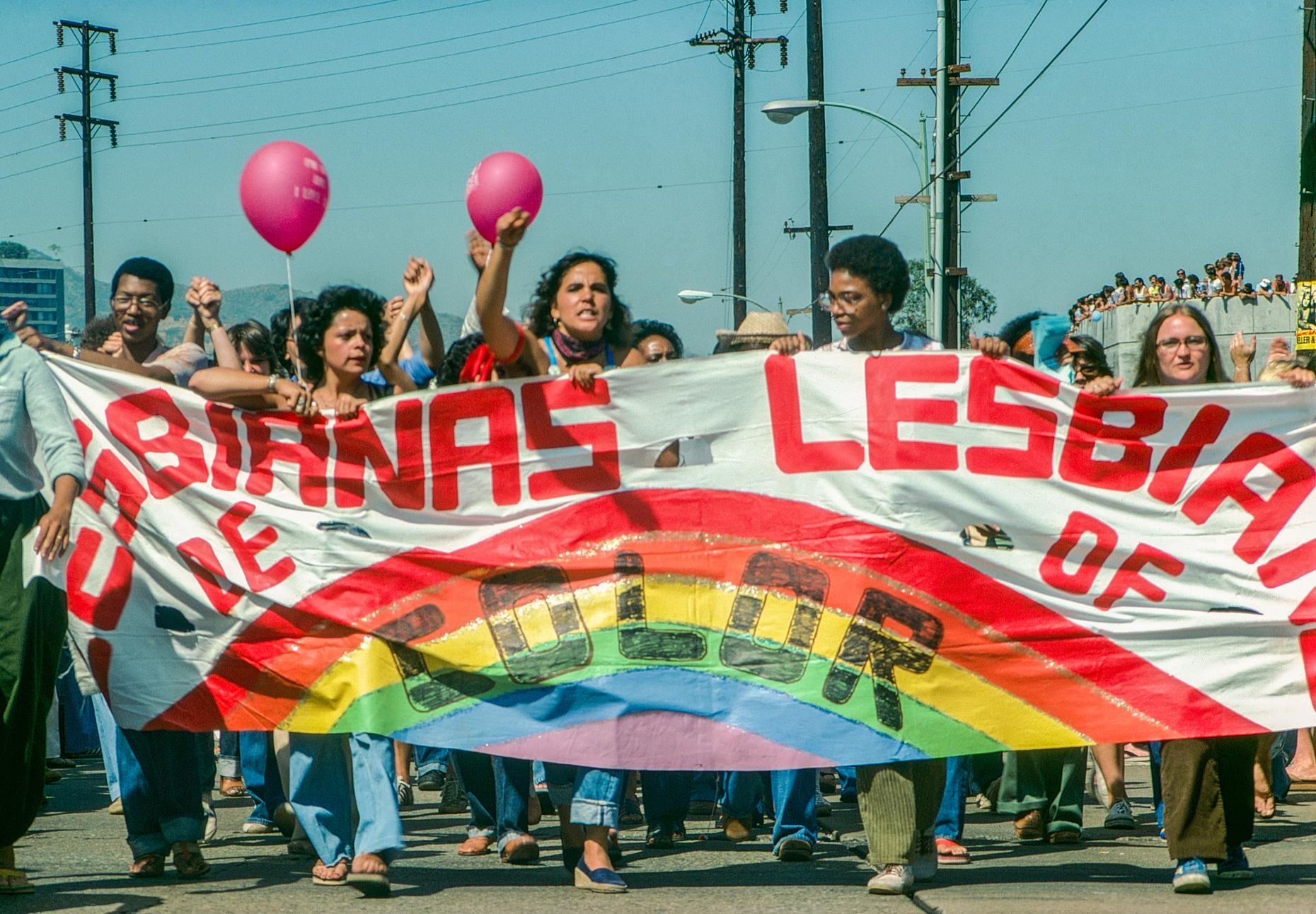 Lesbians of Color contingent, Christopher Street West, West Hollywood, July 1, 1979
